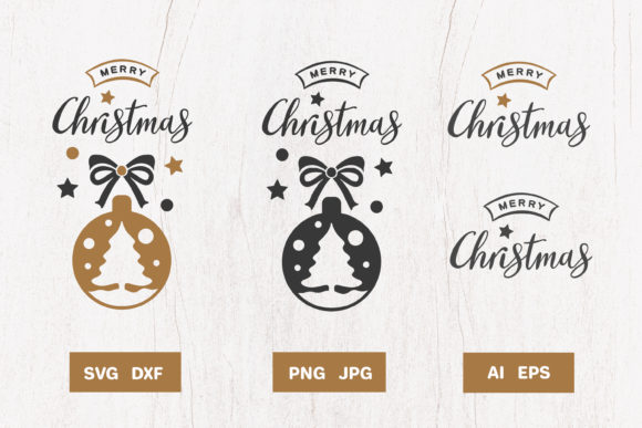 Christmas Ball Silhouette Illustrations