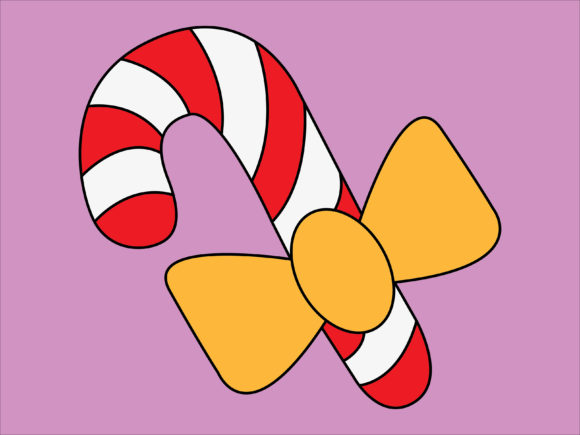 Christmas Candy Cane Illustration