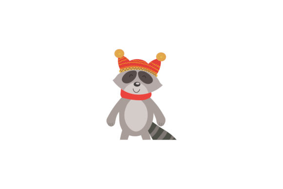 Christmas Character Weasel Vector Illustrations