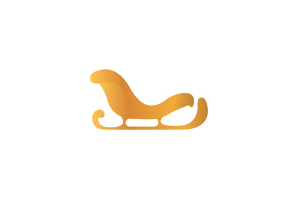 Christmas Icon Santa s Sled Gold Assets