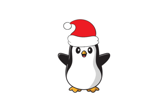 Christmas Penguin Illustration