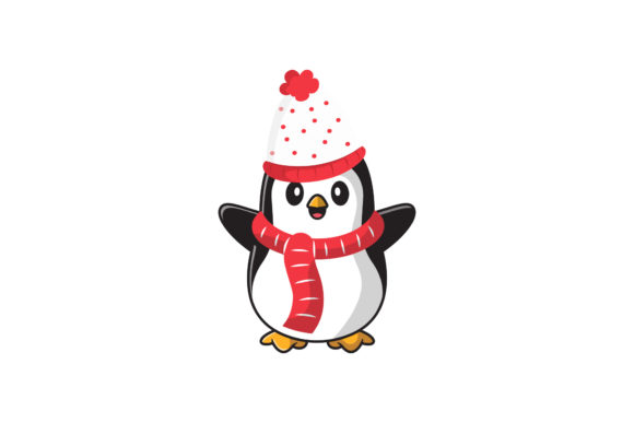 Christmas Penguin Vector