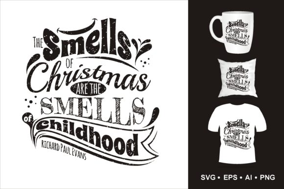 Christmas Quotes Creative Cutting Illustrations