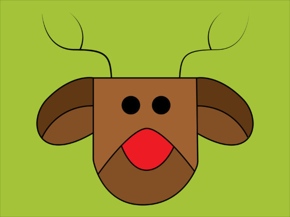 Christmas Reindeer Illustration for Seasonal Design