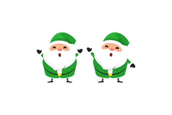 Christmas Santa Vector Set 17