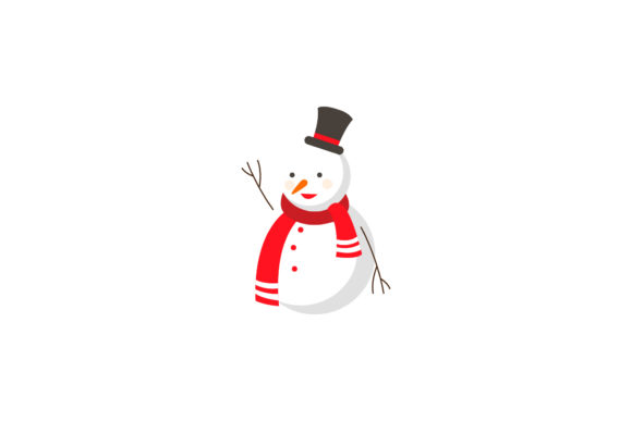 Christmas Snowman Illustration