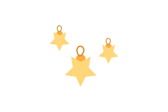 Christmas Star Decorations Assets Vector