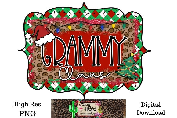 Grammy Claus Christmas Dye Sublimation