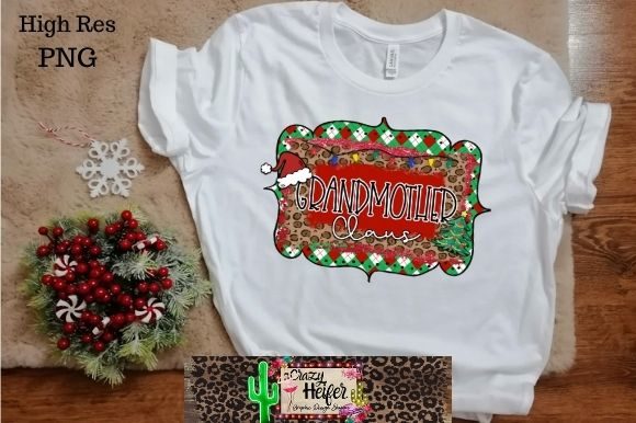 Grandmother Claus Christmas Dye Sub Illustrations