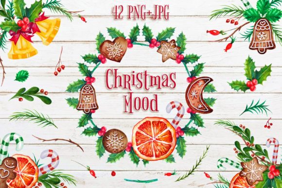 Watercolor Christmas Bell Clipart Png